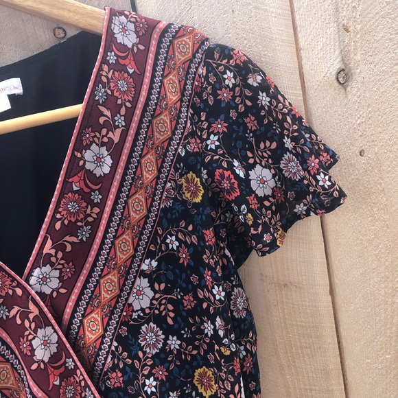 Xhiliration Floral Maxi Dress - Picture 3 of 5